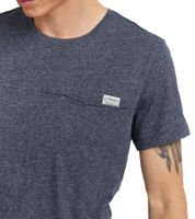 Camiseta de algodón para hombre Santo de 11 PROJECT, camiseta jaspeada de verano con bolsillo en el pecho 20715236 ME 194024 Azul