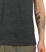 Camiseta de algodón para hombre 11 PROJECT Santo, estilo jaspeado veraniego con bolsillo en el pecho 20715236 ME 194007 Negra