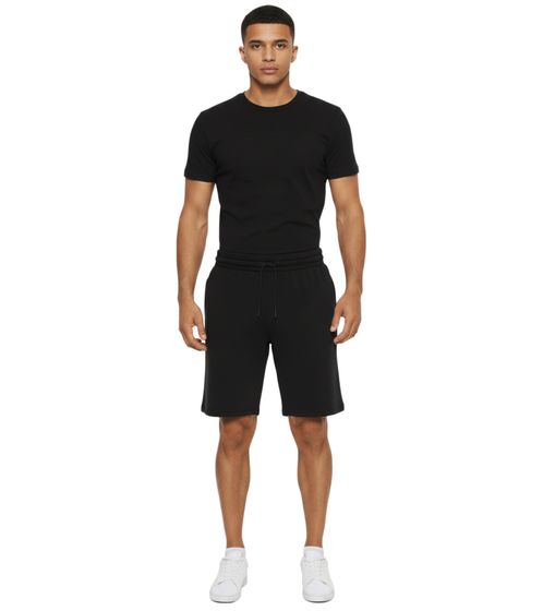 NORTH BEND Brendan Men's Casual Sweat Shorts with Viscose and Pockets 223450MMM 1001 Black