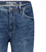 Pantalones vaqueros SUBLEVEL para hombre, estilo recto moderno, cinco bolsillos, algodón, H85006T61957M190 Azul