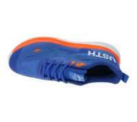 Sneakers Nitro casual da uomo U.S. Athletic con stampa "USTH" e lacci, blu/arancione neon/bianco