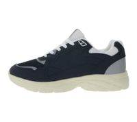 Sneakers casual da uomo U.S. ATHLETIC Flag con effetto sovrapposto, stringate, blu navy/bianco