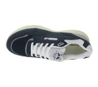 Sneakers casual da uomo U.S. ATHLETIC Flag con effetto sovrapposto, stringate, blu navy/bianco