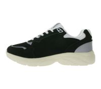 U.S. Athletic Flag Men's Casual Sneakers in Overlay Look Lace-up Shoes Trainers Black/White