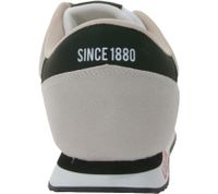 U.S. Athletic Speed ​​Run Men's Sports Sneakers in Canvas Suede Look Lace-up Shoes Trainers White/Beige