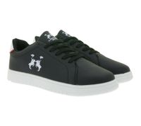 U.S. Athletic Street Men's City Sneakers with Logo Print Lace-up Shoes Trainers Black