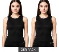 2-Pack Mercedes-Benz AMG Petronas F1 Women's Tank Top Cotton Shirt Motorsport Shirt 701225451 001 Black