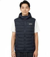 NAPAPIJRI A-Gesar V Herren Stepp-Weste wattierte Puffer-Weste mit seitlichen Eingriffstaschen Schwarz oder Navy-Blau