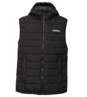 NAPAPIJRI A-Gesar V Herren Stepp-Weste wattierte Puffer-Weste mit seitlichen Eingriffstaschen Schwarz oder Navy-Blau