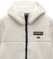 NAPAPIJRI T-Tynik FZH Herren Fleece-Jacke nachhaltige Sweat-Jacke mit seitlichen Eingriffstaschen Fleecejacke Schwarz oder Beige