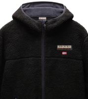 NAPAPIJRI T-Tynik FZH Herren Fleece-Jacke nachhaltige Sweat-Jacke mit seitlichen Eingriffstaschen Fleecejacke Schwarz oder Beige