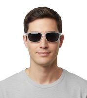 Occhiali da sole Champion da uomo, occhiali da sole casual polarizzati per le vacanze, senza filtro, CU5146 63C04 Grigio/Bianco-Trasparente