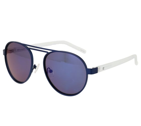 Champion Sunglasses for Men, Casual Glasses, Mirrored Sunglasses, Polarized, Category 3, CU515304, Blue/Transparent