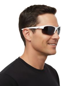 Champion Sport Sunglasses for Men, Mirrored Lenses, Polarized, Category 3, CU502403 Brown/White