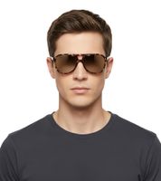 Champion Sunglasses for Men, Casual Glasses, Mirrored Lenses, Vacation Glasses, Filter Category 3, CU513403 Brown