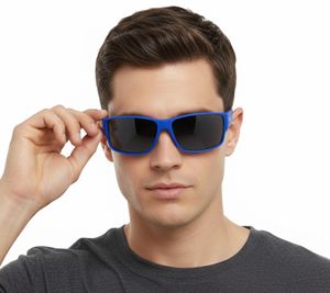 Champion Sport Sunglasses for Men, Polarized Sports Glasses, Vacation Glasses, UVA & UVB Protection CU514602 Blue
