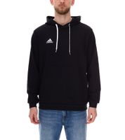 adidas Entrada 22 Hoody Men's Sustainable Cotton Hoodie with Kangaroo Pocket, Black or Gray