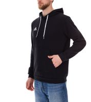 adidas Entrada 22 Hoody Men's Sustainable Cotton Hoodie with Kangaroo Pocket, Black or Gray