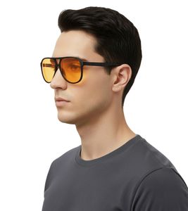 Champion Men's Sunglasses, Aviator Style, Vacation Glasses CU513401 Orange/Black