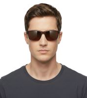 Champion Sunglasses for Men, Casual Glasses, Mirrored Lenses, Vacation Glasses, Filter Category 3, CU516203, Matte Brown