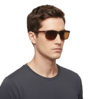 Champion Sunglasses for Men, Casual Glasses, Mirrored Lenses, Vacation Glasses, Filter Category 3, CU516203, Matte Brown