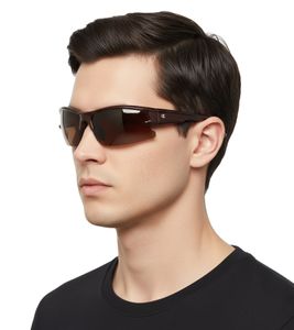 Champion Sport Sonnenbrille Herren Sport-Brille verspiegelte Urlaubs-Brille polarisiert Filterkategorie 3 CU516102 Braun