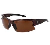 Champion Sport Sunglasses for Men, Mirrored Lenses, Polarized, Category 3, CU516102 Brown