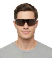 Champion Sport Sunglasses for Men, Mirrored Lenses, Polarized, Category 3, CU514004 Brown