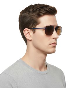 Champion Sonnenbrille Herren Freizeit-Brille im Aviator-Stil Urlaubs-Brille Filterkategorie 4 CU515204 Braun/Blau
