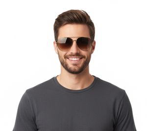 Champion Sonnenbrille Herren Freizeit-Brille Pilotenbrille mit Farbverlauf Urlaubs-Brille polarisiert keine Filterkategorie CU514804 Grün/Braun