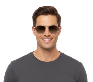 Champion Sonnenbrille Herren Freizeit-Brille verspiegelte Urlaubs-Brille polarisiert Filterkategorie 2 CU515302 Gold