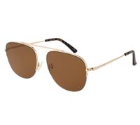 Gafas de sol Champion para hombre, estilo casual, polarizadas con efecto espejo, categoría 1, CU515101 Marrón/Dorado