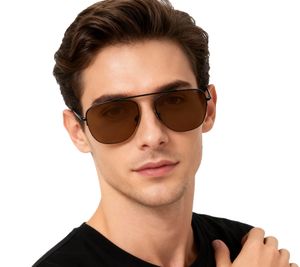 Lunettes de soleil Champion pour homme, style décontracté, verres miroirs polarisés, catégorie 4, CU515104 marron
