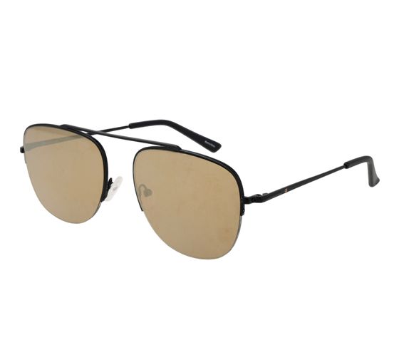 Lunettes de soleil Champion pour homme, style décontracté, verres polarisés miroir, catégorie 3, CU515103 Marron/Noir