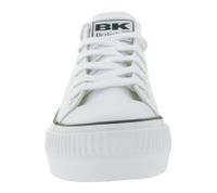BRITISH KNIGHTS Kaya Low Women's Low-Top Canvas Sneakers with Reinforced Toe, Lace-Up Shoes B49-3705-01 White