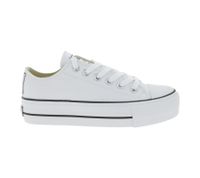 BRITISH KNIGHTS Kaya Low Women's Low-Top Canvas Sneakers with Reinforced Toe, Lace-Up Shoes B49-3705-01 White