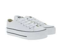 BRITISH KNIGHTS Kaya Low Women's Low-Top Canvas Sneakers with Reinforced Toe, Lace-Up Shoes B49-3705-01 White