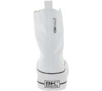 BRITISH KNIGHTS Kaya High Women's High-Top Canvas Sneakers with Platform Sole, Lace-Up Shoes with Reinforced Toe B49-3703-01 White