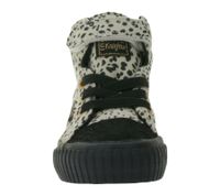 BRITISH KNIGHTS Dee Toddler Mid-Top Sneakers with Pattern, Baby Lace-Up Shoes with Reinforced Toe B48-3728I-01 Beige/Black