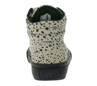 BRITISH KNIGHTS Dee Toddler Mid-Top Sneakers with Pattern, Baby Lace-Up Shoes with Reinforced Toe B48-3728I-01 Beige/Black