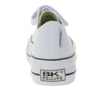 BRITISH KNIGHTS Kaya Low Kids' Low-Top Canvas Sneakers with Reinforced Toe and Platform Lace-Up Shoes B49-3705C-01 White