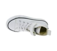 BRITISH KNIGHTS Kaya Mid Kinder Mid-Top Canvas-Sneaker mit verstärktem Zehenbereich Schnür-Schuhe Teenager Jungen Mädchen B49-3709C-02 Weiß