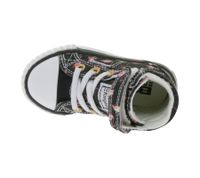 BRITISH KNIGHTS Dee Kleinkinder Mid-Top Sneaker mit Flamingos Mädchen Schnür-Schuhe mit verstärktem Zehenbereich B49-3733I-01 Schwarz/Pink/Weiß