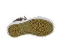 BRITISH KNIGHTS Dee Kleinkinder Mid-Top Sneaker mit Flamingos Mädchen Schnür-Schuhe mit verstärktem Zehenbereich B49-3733I-01 Schwarz/Pink/Weiß