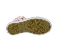 BRITISH KNIGHTS Dee Toddler Mid-Top Sneakers with Butterflies, Girls' Lace-Up Shoes with Reinforced Toe B49-3734I-01 White/Pink/Multicolor