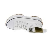 BRITISH KNIGHTS Kaya Mid Fly Kinder Mid-Top Canvas-Sneaker mit gezackter Sohle Schnür-Schuhe Teenager Jungen Mädchen B49-3702C-02 Weiß