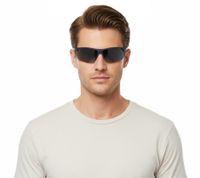 Lunettes de soleil Champion Sport pour homme, verres polarisés, idéales pour le sport et les vacances, catégorie de filtre 3. Disponibles en bleu foncé/noir, noir/violet ou bleu-gris/bleu.
