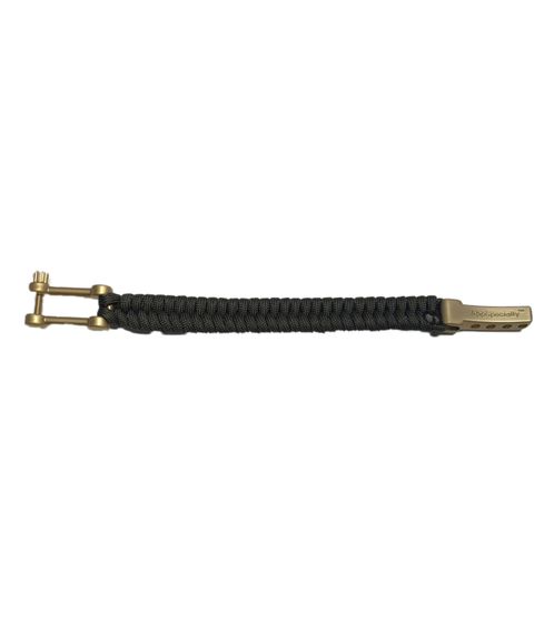 Braccialetto in Paracord I-BRACE, Corda di Sopravvivenza Intrecciata con Corda da Paracadute Antistrappo, Verde
