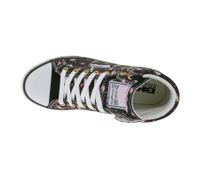 BRITISH KNIGHTS Dee Damen Mid-Top Sneaker mit Flamingos Schnür-Schuhe mit verstärktem Zehenbereich B49-3733-01 Schwarz/Pink/Weiß