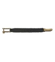 Braccialetto in Paracord I-BRACE, Corda di Sopravvivenza Intrecciata con Corda da Paracadute Antistrappo, Grigio